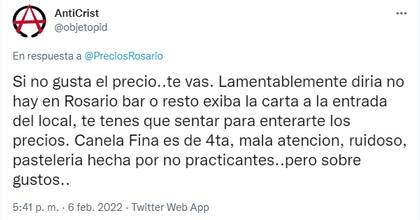 Un ticket viral generó debate en Rosario (Foto: Twitter)
