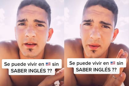 Un tiktoker compartió su experiencia con el inglés en Estados Unidos