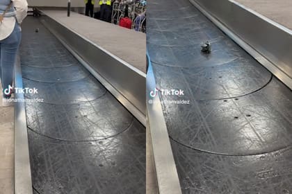 Un tiktoker compartió un video de la pieza que encontró en el aeropuerto de la Ciudad de México