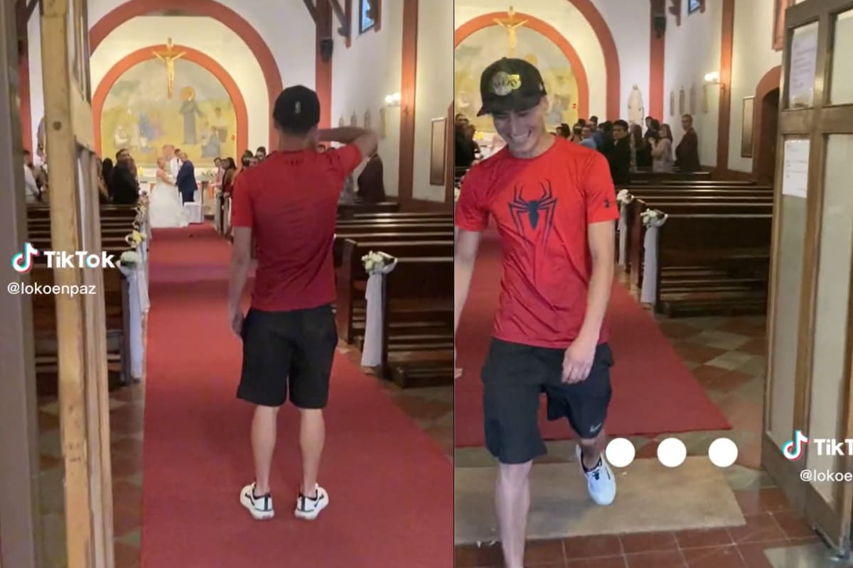 Un tiktoker interrumpió una boda de desconocidos para hacer una broma de mal gusto