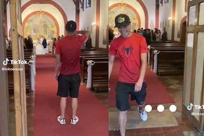 Un tiktoker interrumpió una boda de desconocidos para hacer una broma de mal gusto
