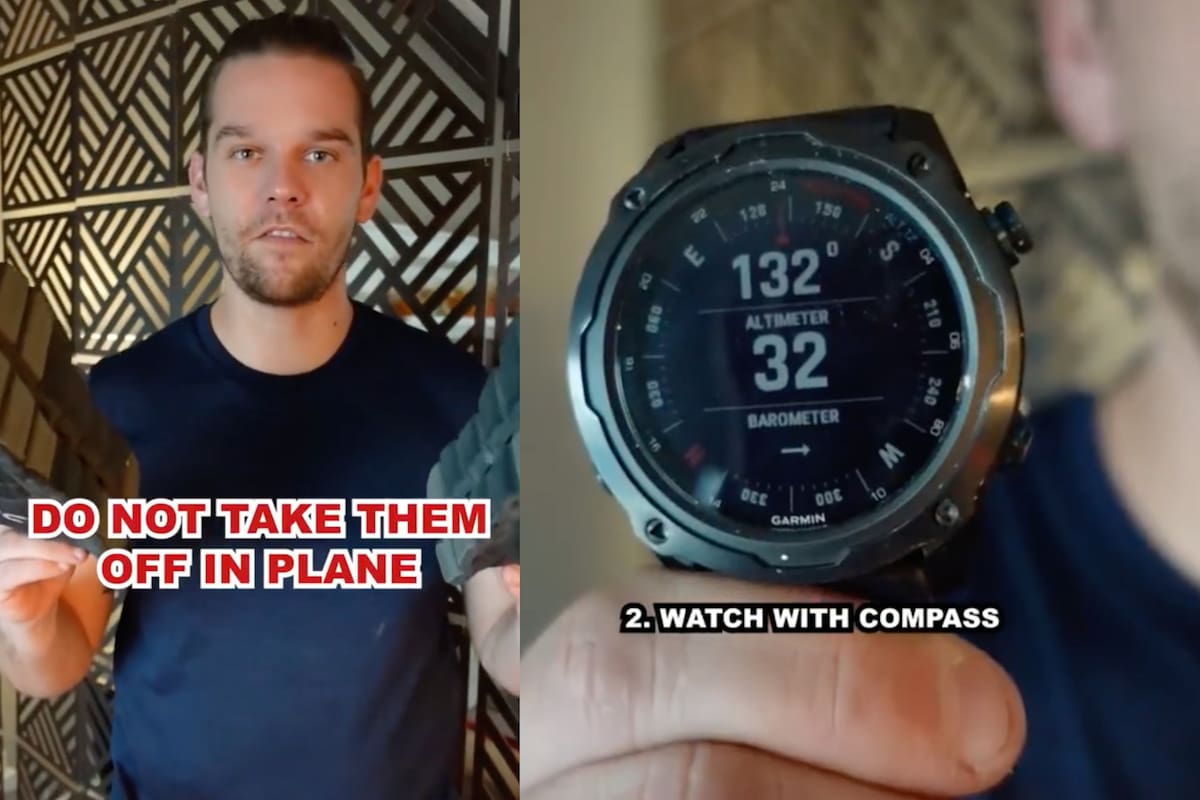 Un tiktoker revela los objetos sin los que no puede tomar un avión