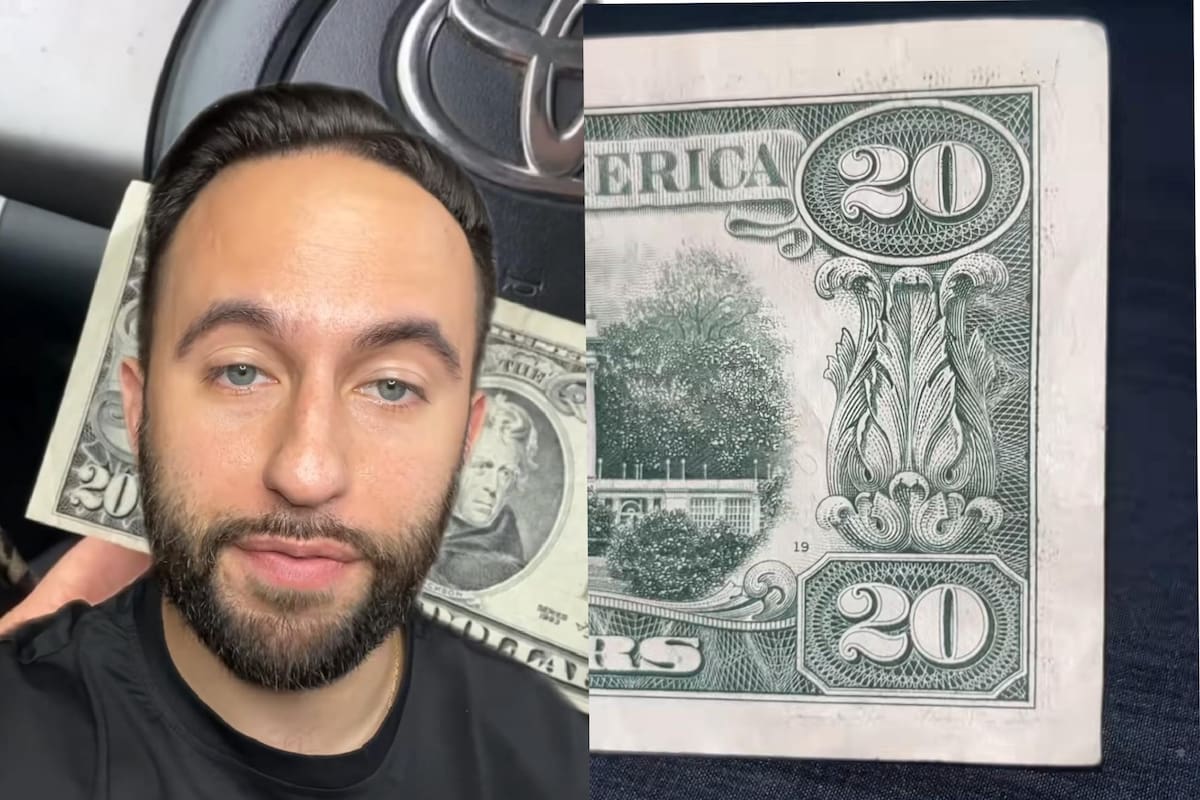 Un tiktoker reveló el inusual detalle en un billete de 20 dólares que podría valer US$55.000