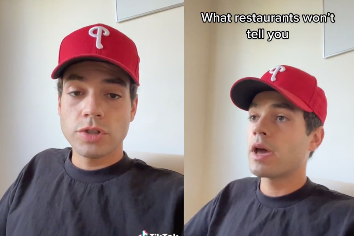 Un tiktoker trabajó en varios puestos relacionados al servicio gastronómico y tiene varios secretos por contar