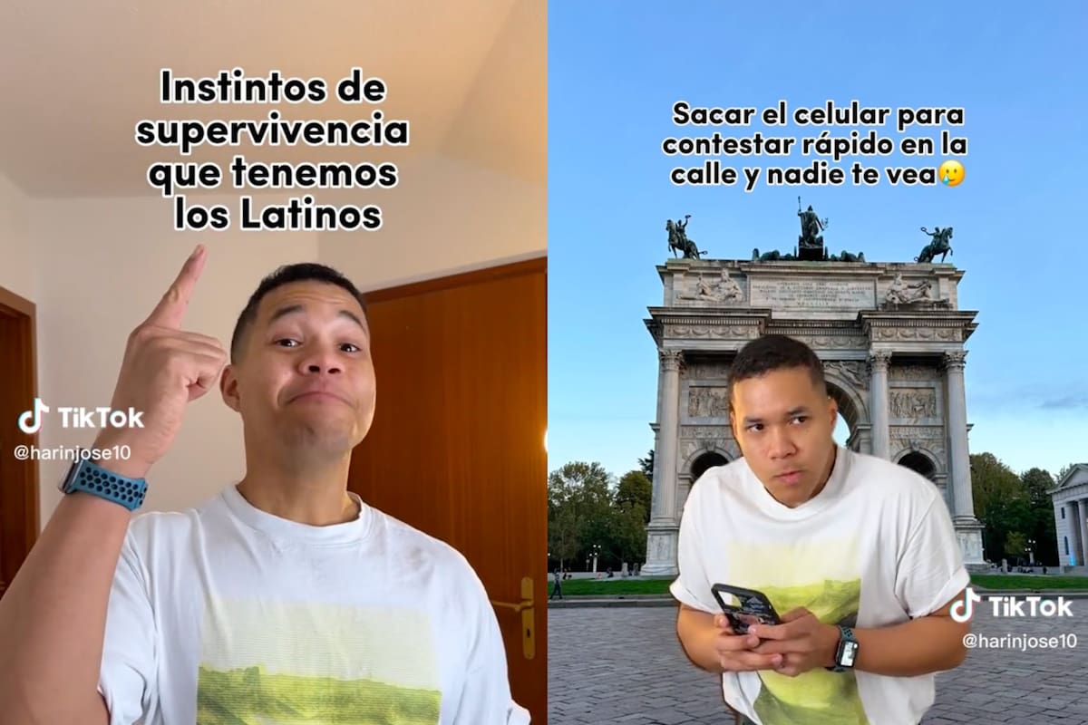 Un tiktoker venezolano que vive en el extranjero hizo una reflexión con humor acerca de costumbres que los latinos mantienen cuando viven en otros países