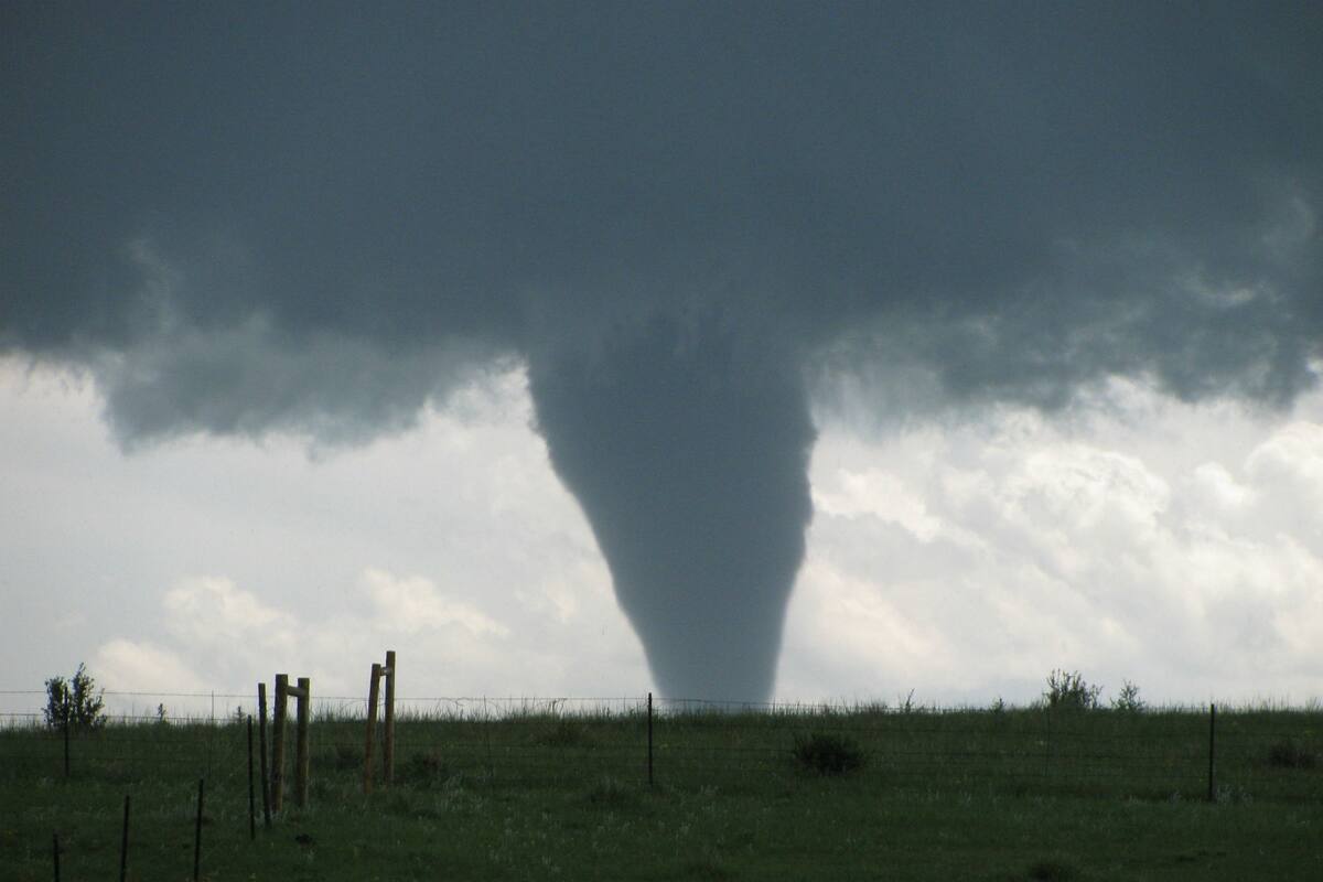 Un tornado cerca de Denver, Colorado
