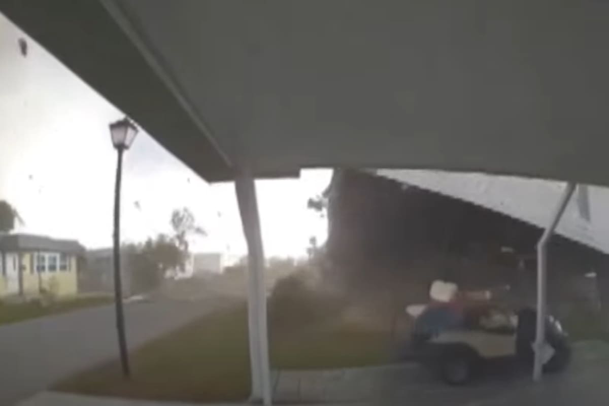 Un tornado levantó la casa de una mujer en Estados Unidos y causó destrozos