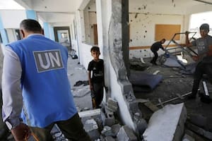 Un trabajador de la UNRWA en Gaza
