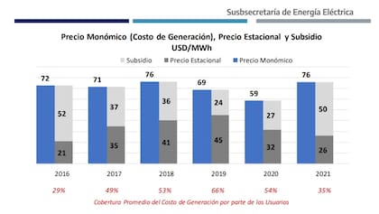 Un trabajo técnico de la Subsecretaría de Energía Eléctrica muestra el peso de los subsidios en la generación eléctrica