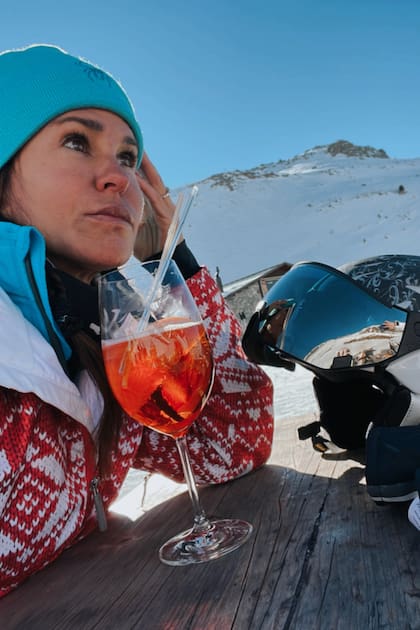 Un trago como recompensa después de un día de mucho deporte "bajo cero".