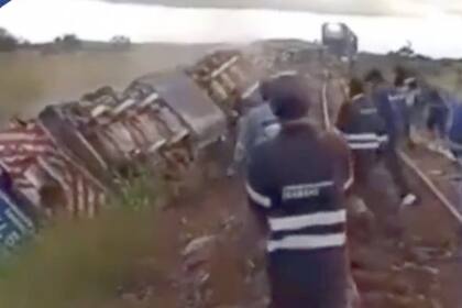 Un tren de carga descarriló en Rosario de la Frontera, Salta