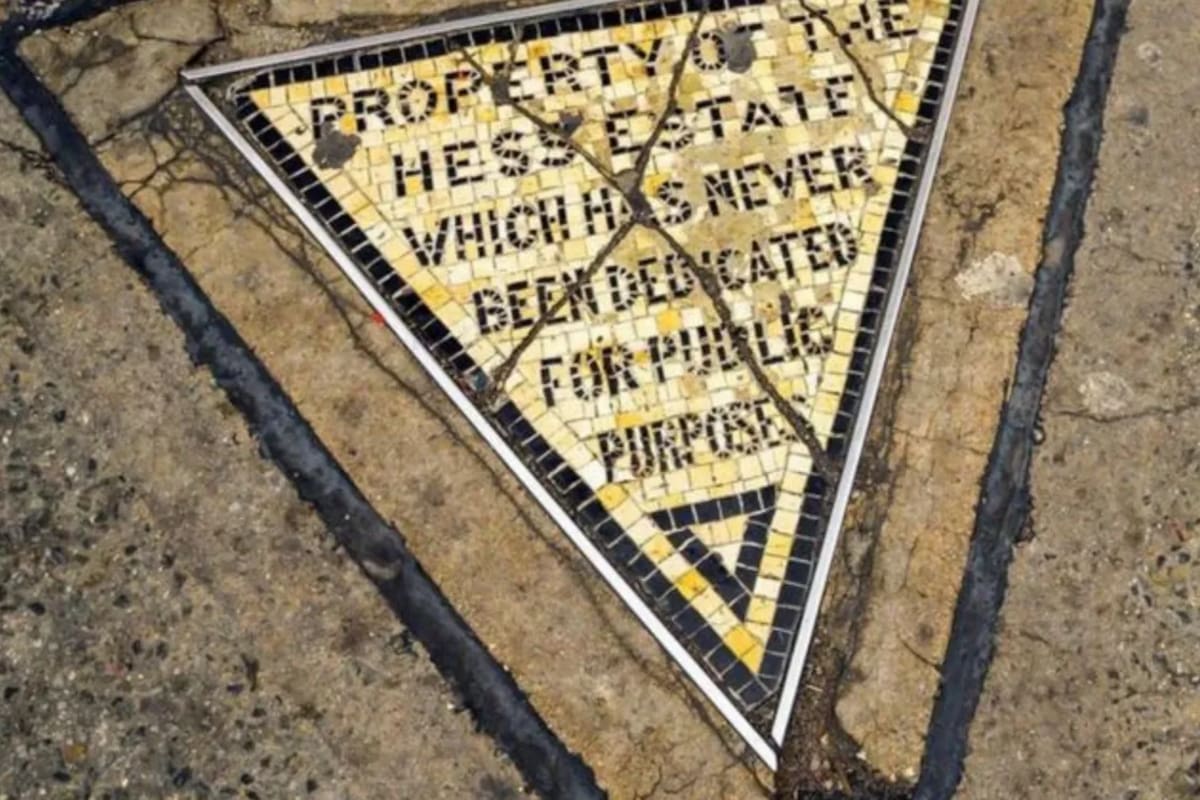 Un triángulo de mosaicos esconde una curiosa historia (Foto: Olivier Guiberteau)