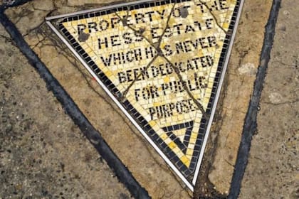 Un triángulo de mosaicos esconde una curiosa historia (Foto: Olivier Guiberteau)
