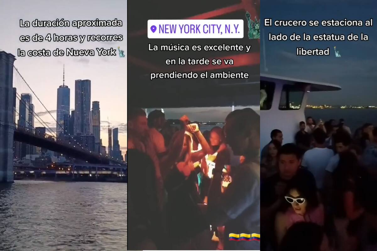 Un turista colombiano compartió su recorrido en un crucero de fiestas por Nueva York