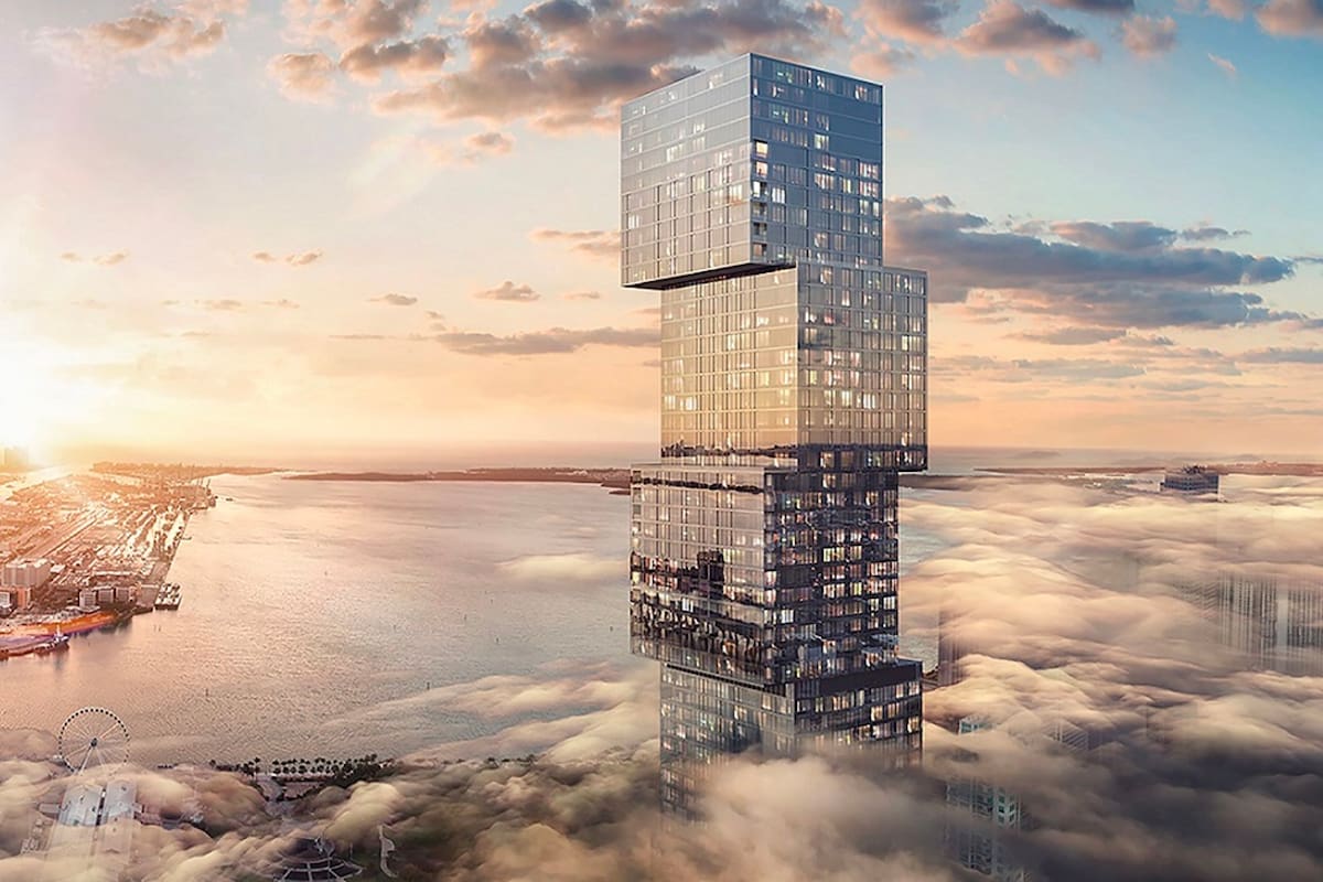 Un uruguayo promete realizar el rascacielos más alto de Miami, que además desafía las leyes de la gravedad