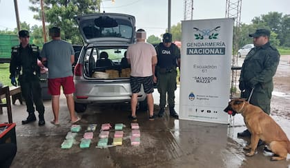 Un uruguayo y un brasilero, detenidos por transportar cocaína oculta en un tanque de combustible.