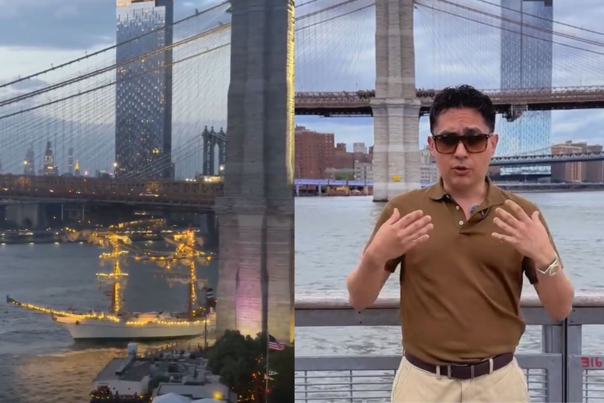 Un usuario contó su experiencia al subir al buque en Nueva York
