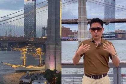 Un usuario contó su experiencia al subir al buque en Nueva York