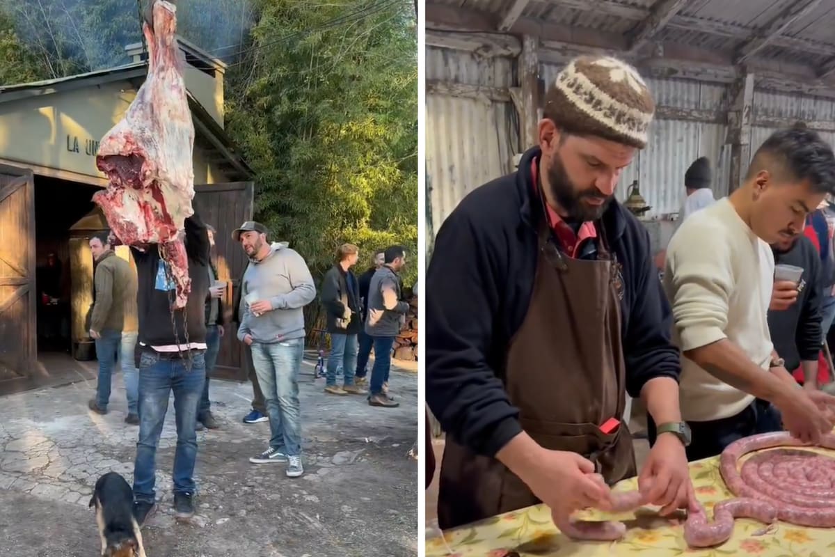 Un usuario de las redes sociales contó que fue a una carneada en General Las Heras, provincia de Buenos Aires, y generó revuelo