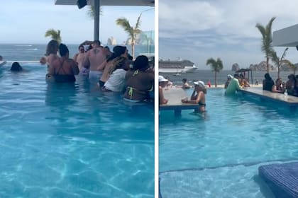 Un usuario de TikTok alertó sobre los riesgos que puede tener estar en el bar de una piscina