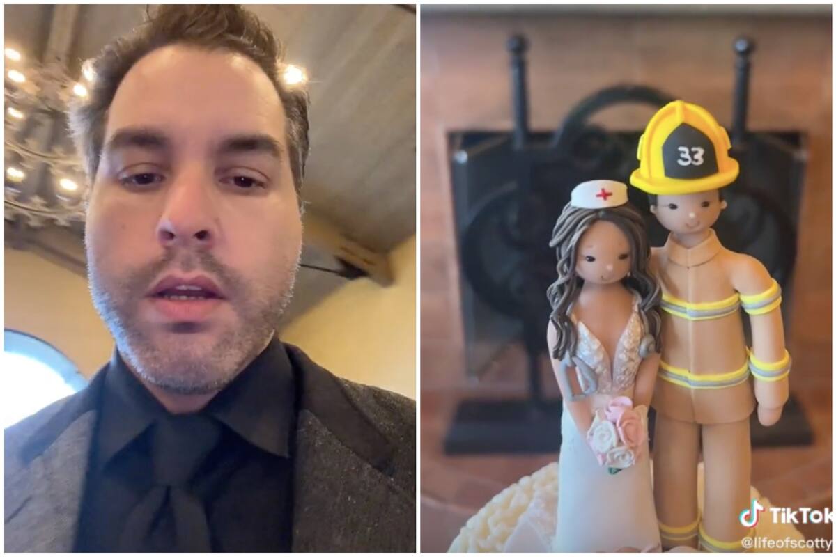 Un usuario de TikTok compartió una inusual decoración de una torta de casamiento y generó todo un debate en redes