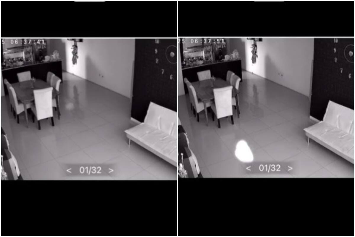 Un usuario de TikTok mostró como una luz blanca invadió el living de su casa
