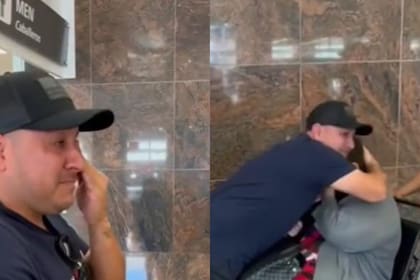 Un usuario de TikTok mostró el momento en que su hermano y su mamá se reencontraron