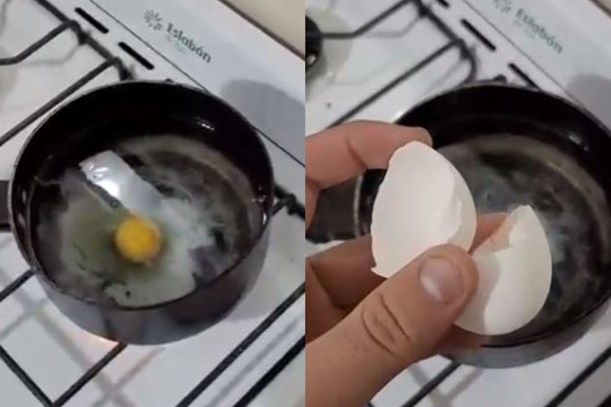 Un usuario de TikTok mostró una técnica fallida de cómo hacer un huevo duro y las respuestas fueron desopilantes