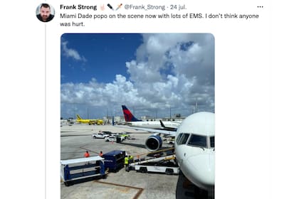 Un usuario de Twitter compartió cómo fue la colisión de los dos aviones en Miami