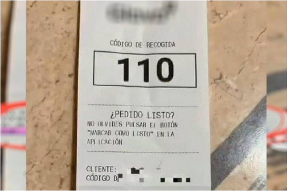 Un usuario de Twitter compartió el comentario ofensivo que recibió un repartidor de Glovo en el ticket de un pedido