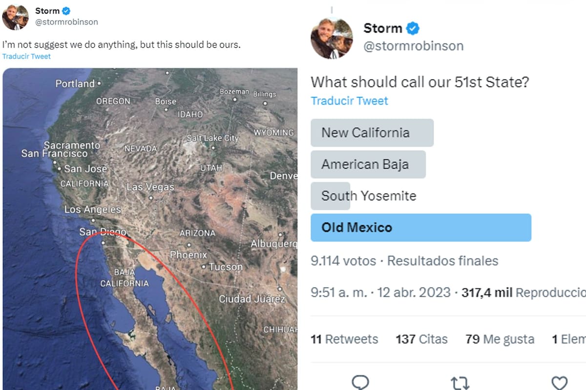 Un usuario de Twitter creó una polémica luego de sugerir que dos estados mexicanos deberían ser parte de EE.UU.