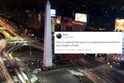 Un usuario dio una serie de consejos para los correntinos que viajen a Buenos Aires