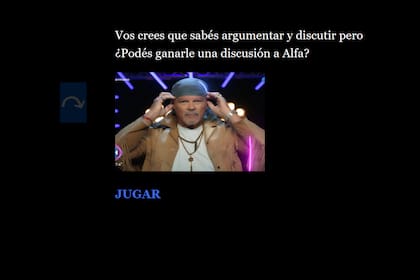 Un usuario inventó un juego en el que se simula una discusión con Alfa en Gran Hermano