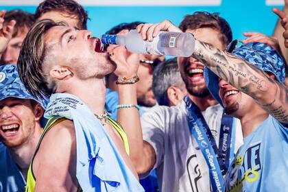 Un usuario recopiló festejos de Grealish en el Manchester City tras ganar la Champions