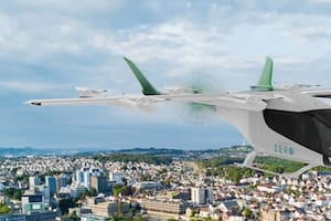 Un vehículo eléctrico de despegue y aterrizaje vertical (eVTOL) de Embraer