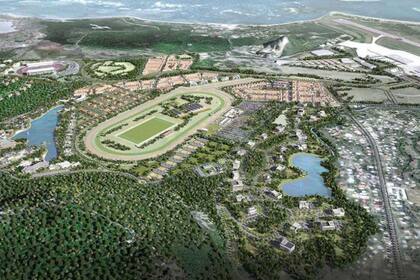 Un viaje al futuro de Santa Lucía, la isla que cerca del puerto tendrá una cancha de polo, viviendas, tiendas y un aeropuerto para darle más vida al hipódromo