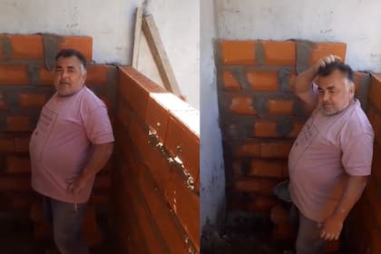 Un video de dos albañiles trabajando en una obra de construcción es furor en las redes (TikTok)