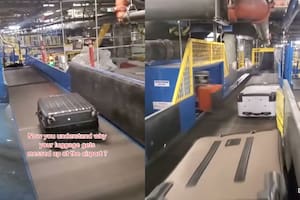 Un video exhibe qué es lo que pasa con las valijas documentadas en un aeropuerto