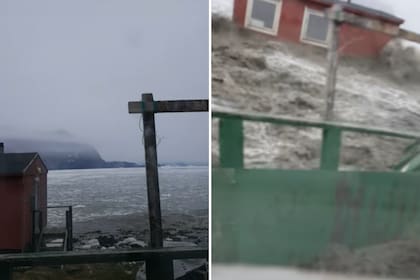 Un video viralizado en las últimas horas muestra el momento en que un tsunami se traga la costa de Groenlandia, destrozando una decena de casas