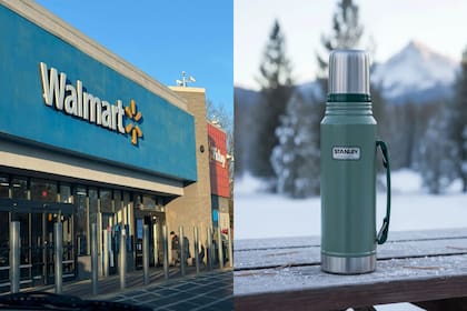 Un Walmart de Estados Unidos vende termos Stanley a US$25, muy por debajo del precio que se consigue en Argentina