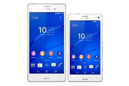 Un Xperia Z3 junto a un Z3 Compact; el hardware es el mismo, pero la pantalla va de 5,2 a 4,6 pulgadas