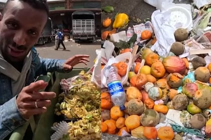 Un youtuber mostró cómo es comer alimentos de la calle (Captura video)