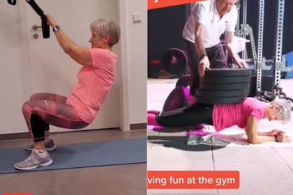 Una abuela de 81 años se convirtió en estrella del fitness en TikTok