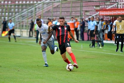 Una acción del partido, aburrido y parejo