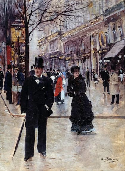 ¿Una actividad restringida a una élite masculina de París? ("En el bulevar" de Jean Beraud)