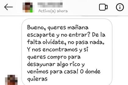 Una adolescente difundió las capturas de conversaciones que tuvo con el acusado