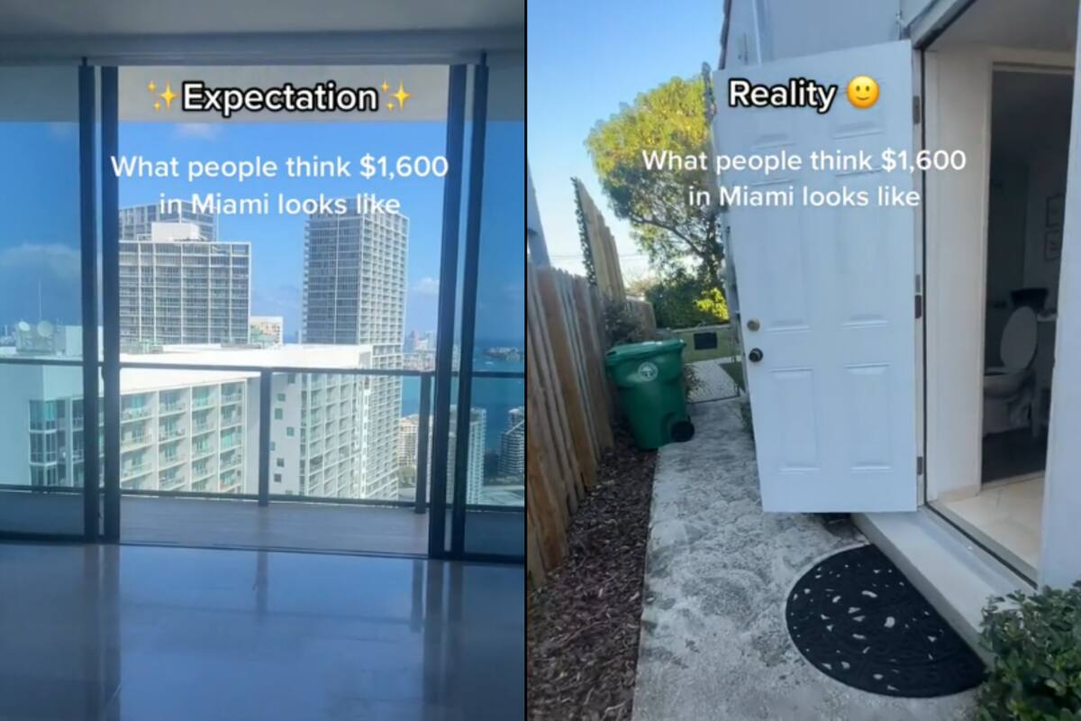 Una agente inmobiliaria de Miami destrozó las expectativas de quienes buscan alquilar en la ciudad con un presupuesto ajustado