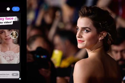 Una app de deepfakes usó en marzo último el rostro de la actriz Emma Watson para promocionar su plataforma