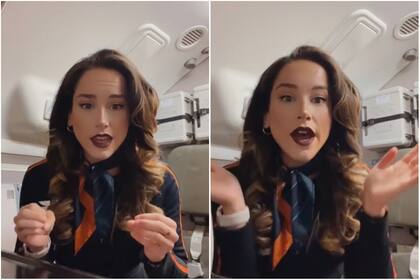Una asistente de vuelo explicó la manera en que se sentía mientras trabajaba