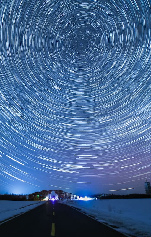 Una aurora vista desde el distrito de Jiayin, en el noreste de China